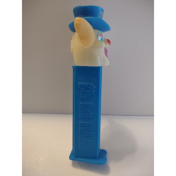 Pez Blue Circus Clown Candy Container Vintage Slovenia 1970 On Back Retro - Picture 3 of 3